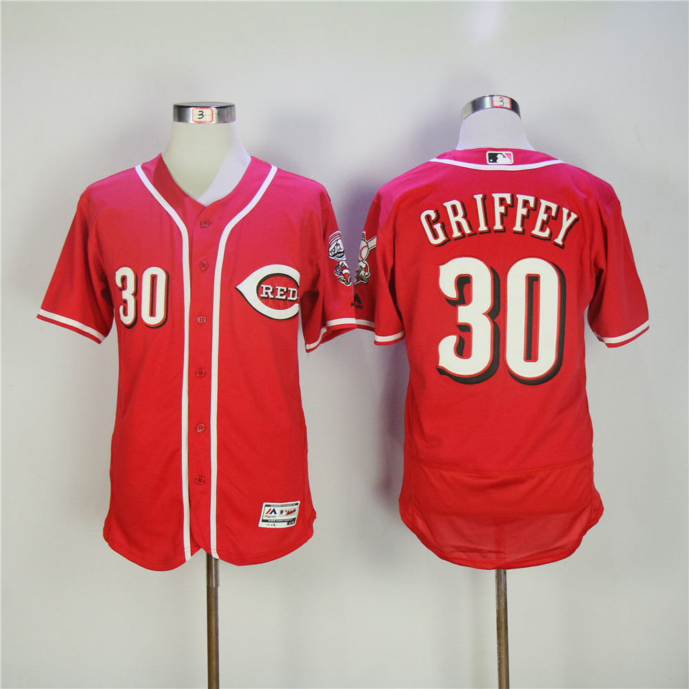 Men MLB Cincinnati Reds #30 Griffey red Flexbase jerseys